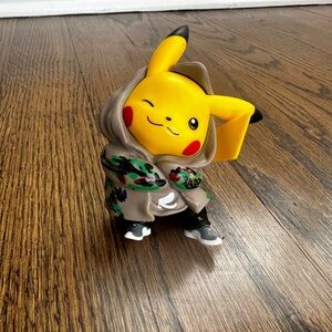 Pokemon Pikachu Hoodie Camouflage Anime Figure